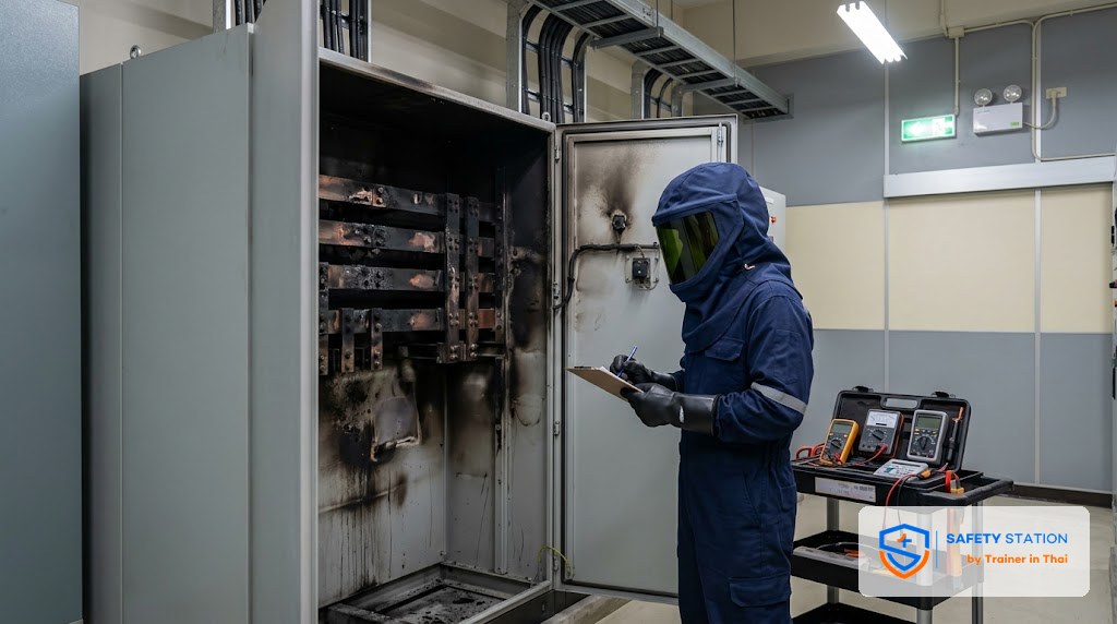 Arc Flash PPE Category 1-4 — เลือกชุดให้ตรงกับ Incident Energy