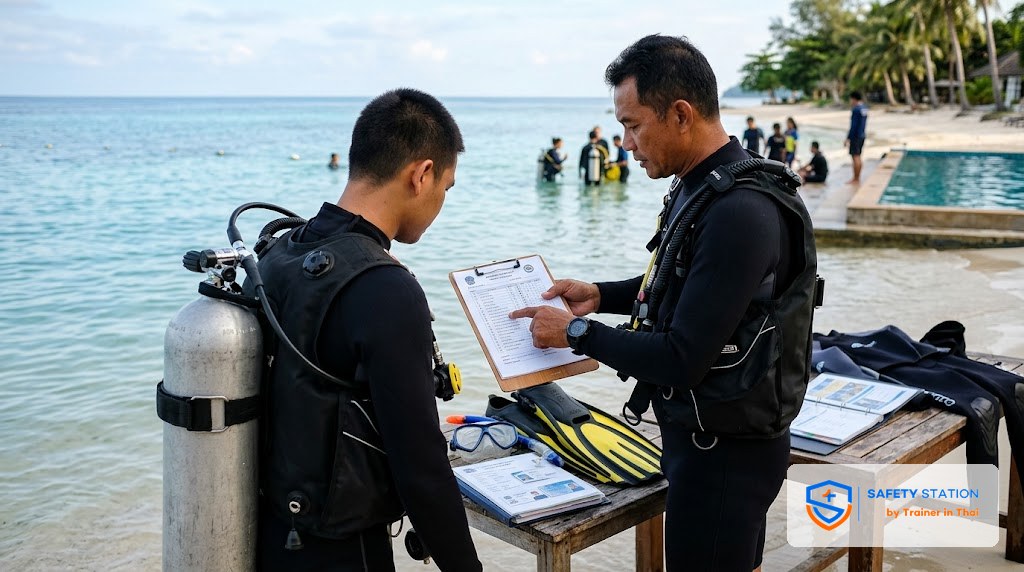 คุณสมบัติและการอบรมนักประดาน้ำ — หลักสูตรที่ต้องผ่านก่อนทำงานใต้น้ำ
