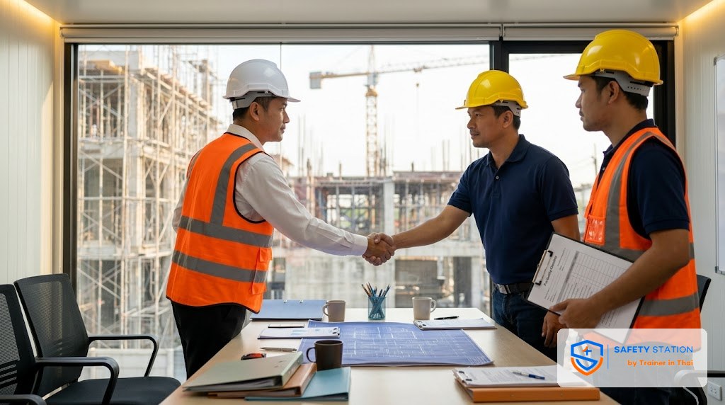 Contractor Management ไซต์ก่อสร้าง — Pre-Qualify · Onsite Audit · Offboarding