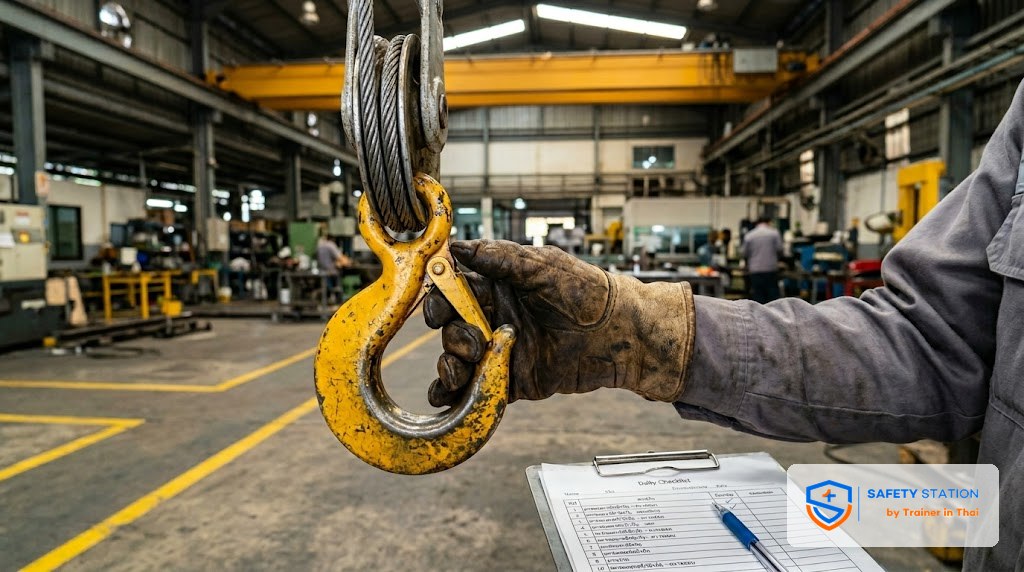 Daily Inspection ปั้นจั่น 10 จุด — ตรวจก่อนยกตามกฎ 2564