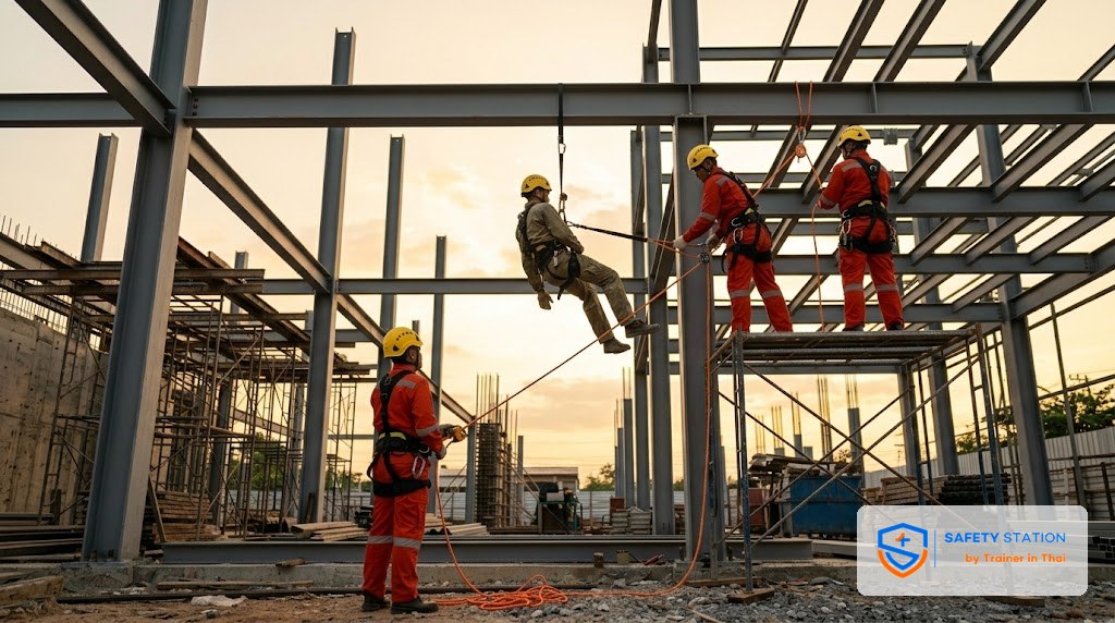 Suspension Trauma — ทำไมต้องช่วยใน 10 นาที + Rescue Plan ที่สูง