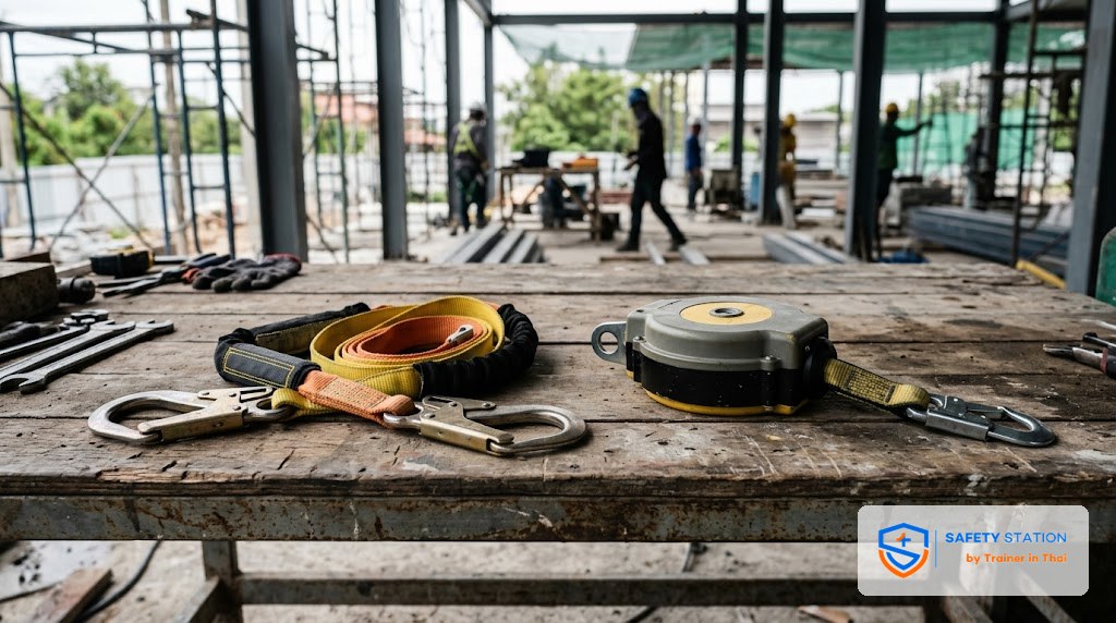 Shock-Absorbing Lanyard vs SRL — เลือกใช้ตอนไหน ตาม ANSI Z359