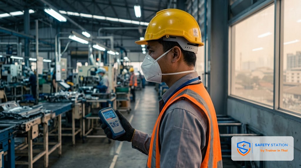 PM2.5 ในที่ทำงาน — เลือก N95 ทำ Fit Test และวงจรเปลี่ยนหน้ากากให้ถูกวิธี