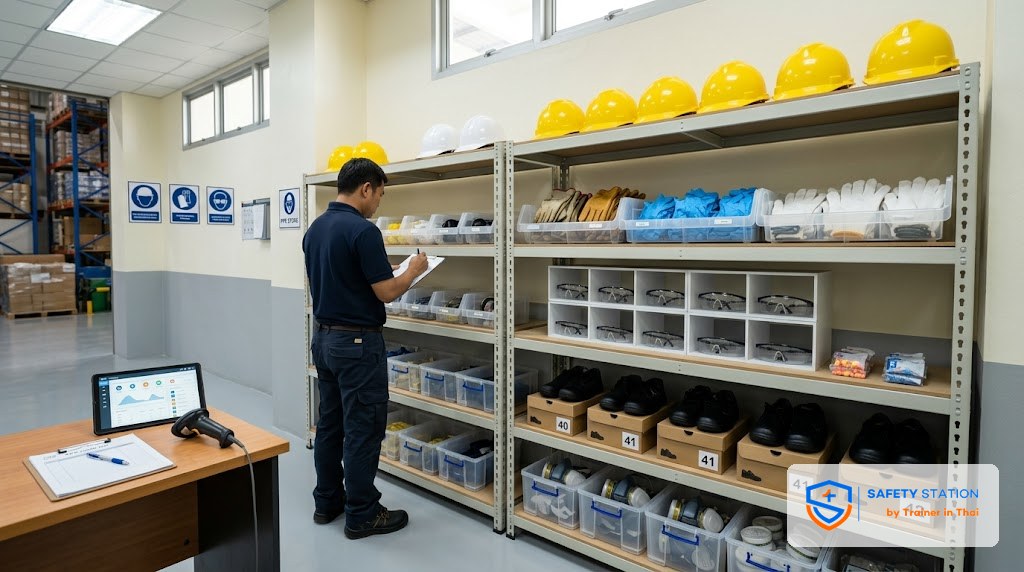 จัดการ PPE Inventory — เบิก จ่าย ตรวจ ครบทุกขั้น