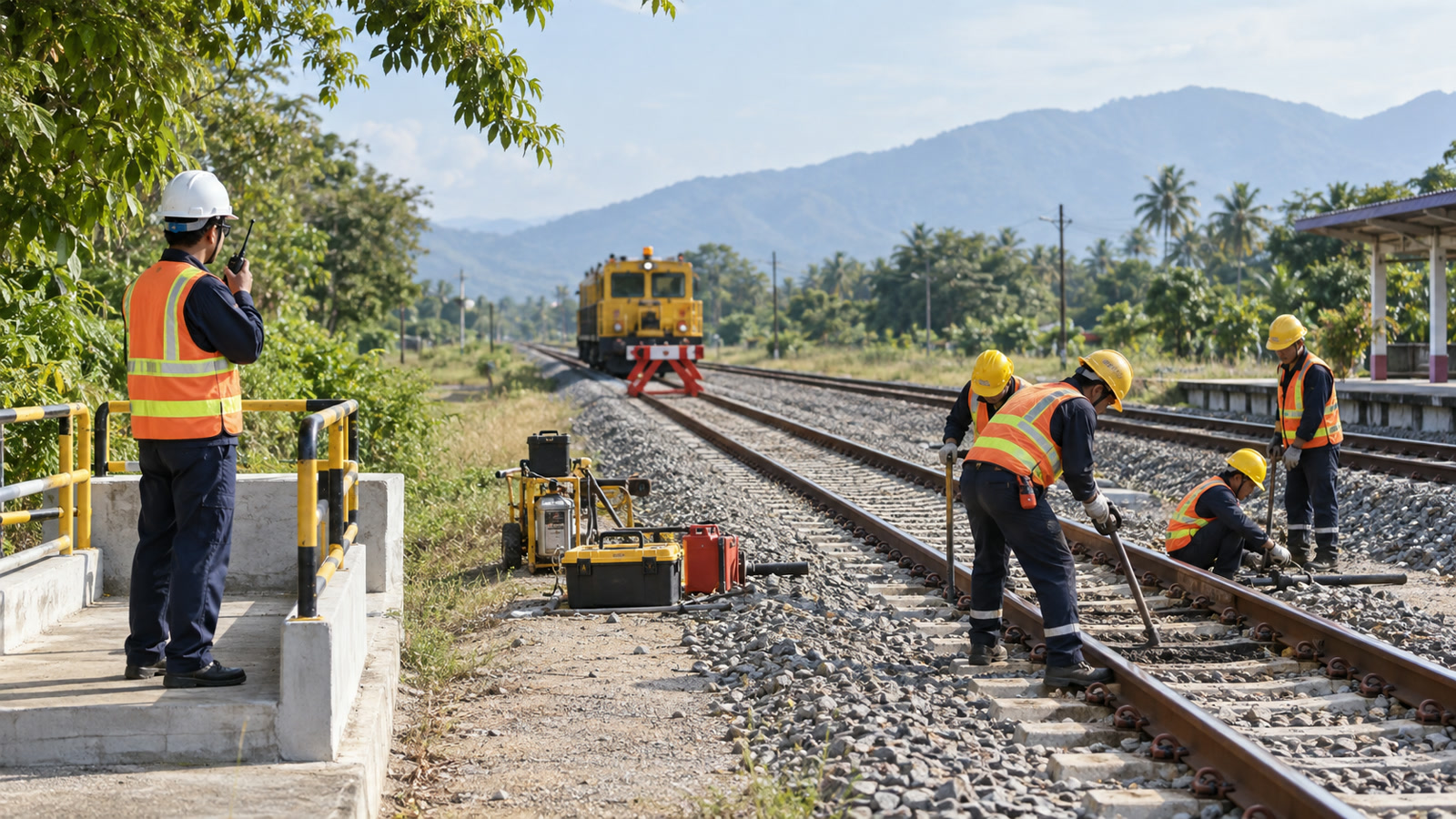 ความปลอดภัยงานบำรุงทางรถไฟในเขตที่ยังมีการเดินรถ